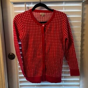 Merona Pink Polka Dot Button-Up Cardigan